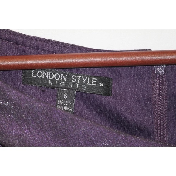 LONDON STYLE NIGHTS SHEATH TIERED COCKTAIL WEDDING GUEST DRESS SIZE 6 - Picture 6 of 6